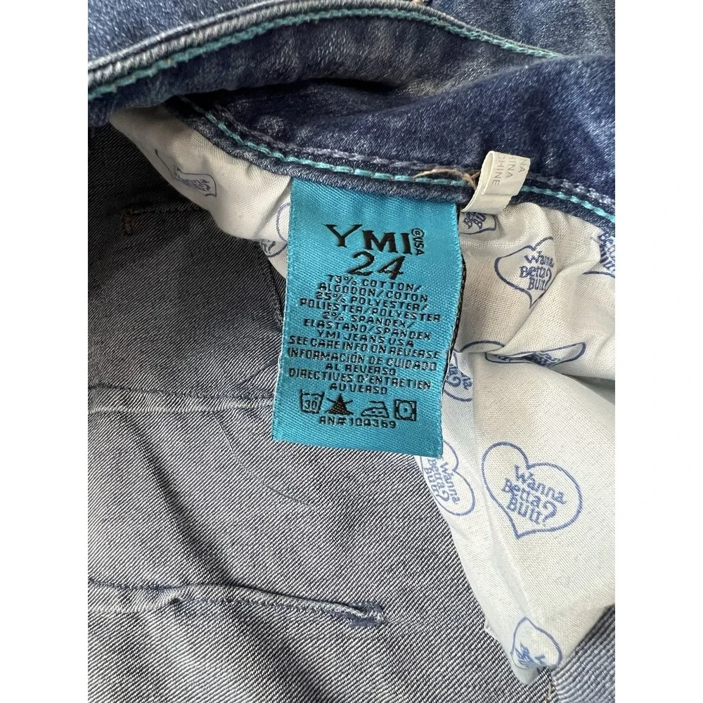 YMI Wanna‎ Betta Butt Capri Jeans Size 24 Mid Rise Stretch Women Y2K Flattering